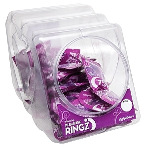 Vibrating Pleasure Ringz 36 Pieces Fishbowl Display