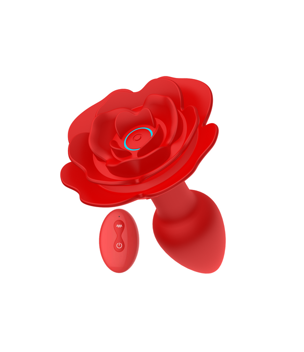 Auguszta - The Rose Butt Plug - Best Rose Anal Plug | V For Vibes
