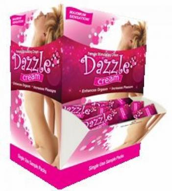 Dazzle Female Stimulating Cream Sampler 50 Piece Display