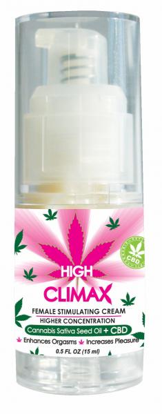 High Climax Female Stimulant with Hemp Seed Oil .5oz 6 Piece Display