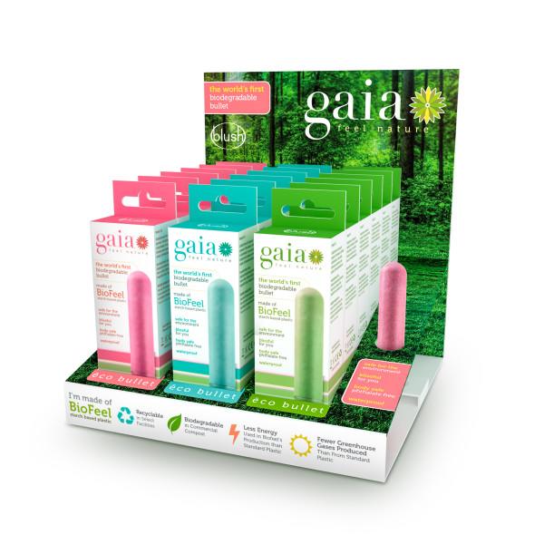 Gaia Eco Bullet Vibrator 18 Piece Display