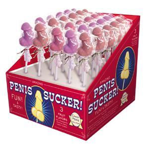 Candy Penis Suckers Display 30 Count