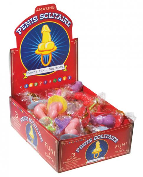 Candy Penis Solitaire Ring Display Of 30