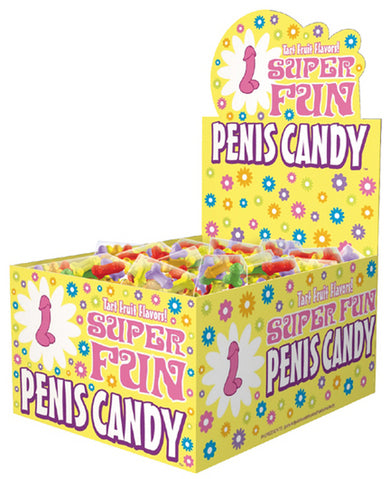 Super Fun Penis Candy 5 Pieces Per Bag Display Of 100