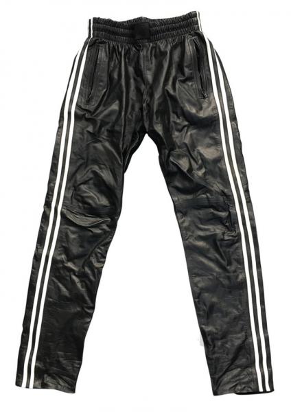 Prowler Red Leather Joggers Wht Md