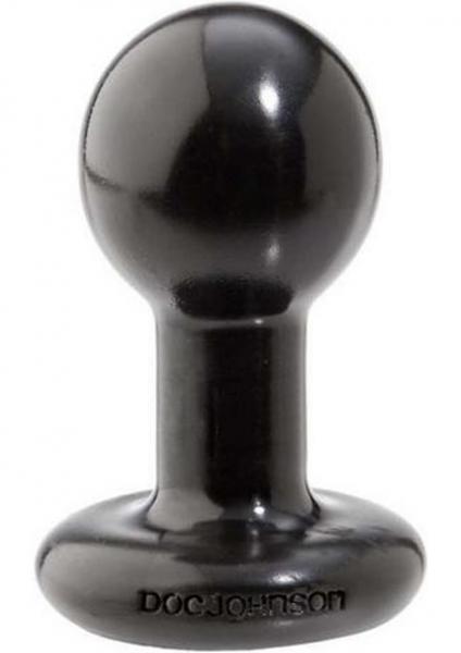 Round Butt Plug Small - Black