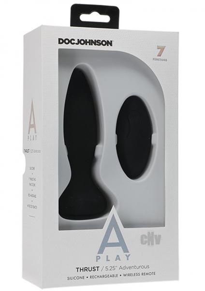A-play Thrust Advent Plug W/remote Blk