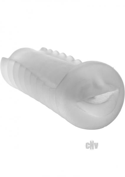 Balls Deep 9 inches Mouth Stroker Frost