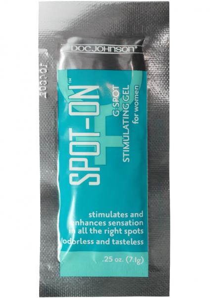 Spot On G Spot Stimulating Gel For Women Foil Packs 100 Pieces Bulk