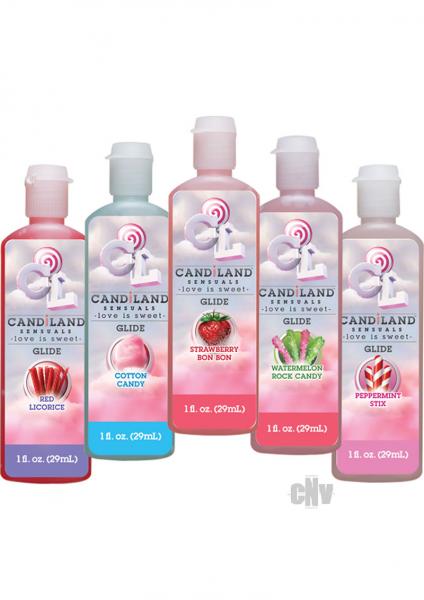 Candiland Glide 5 Flavors Pack 1oz Each Bottle