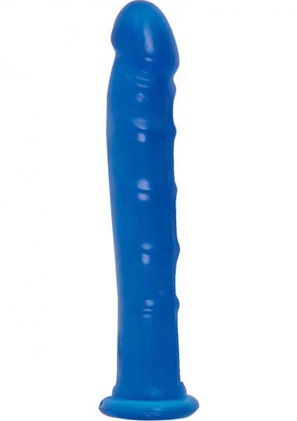 Jelly Jewels Dong With Suction Cup 8 Inch - Blue