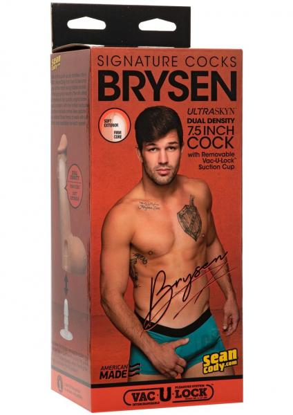Signature Cocks Brysen 7.5 inches Ultraskyn Replica Dildo