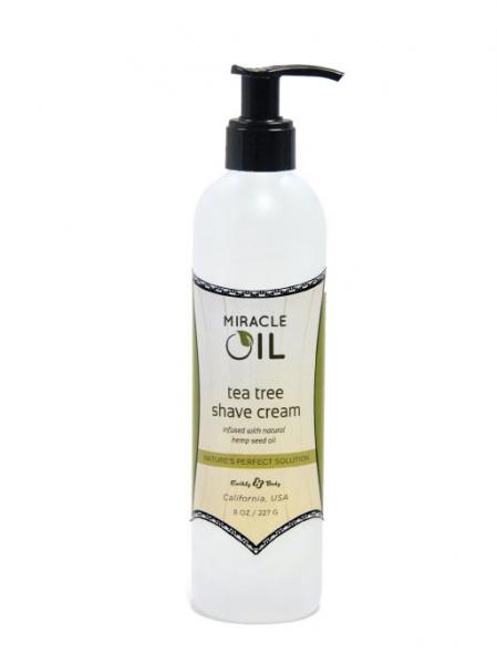 Earthly Body Miracle Oil Shave Cream 8oz Bottle