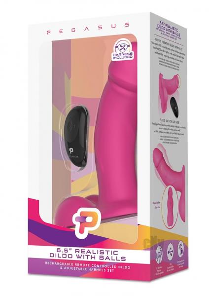 Pegasus Realistic Dildo W/balls Pink