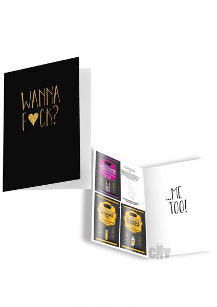 Naughty Notes Greeting Card Wanna Fuck