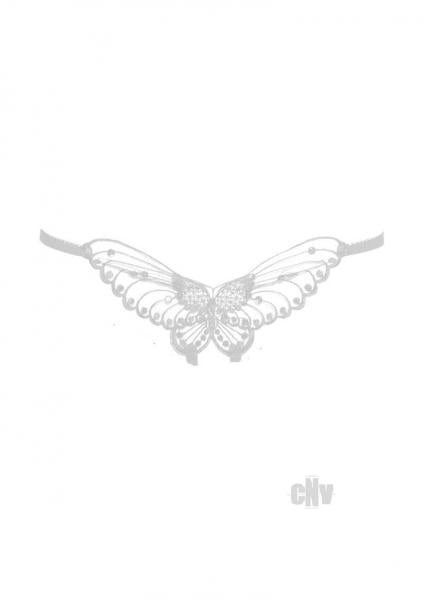Butterfly Crotchless Pearl Os Wht (12pk)
