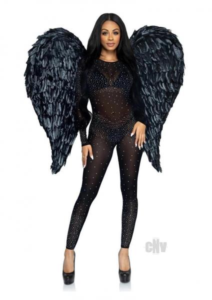 43 Deluxe Feather Wings O/s Black