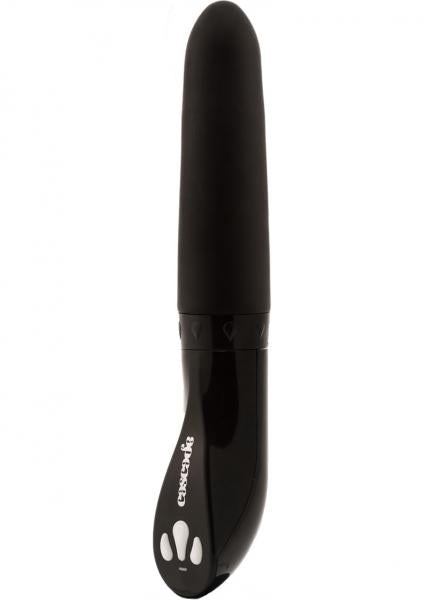 Cascade Twilight Flow Self Lubricating Silicone Vibe Black