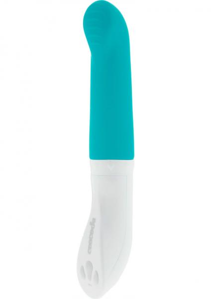 Cascade Ripple Self Lubricating Silicone Vibe - Blue