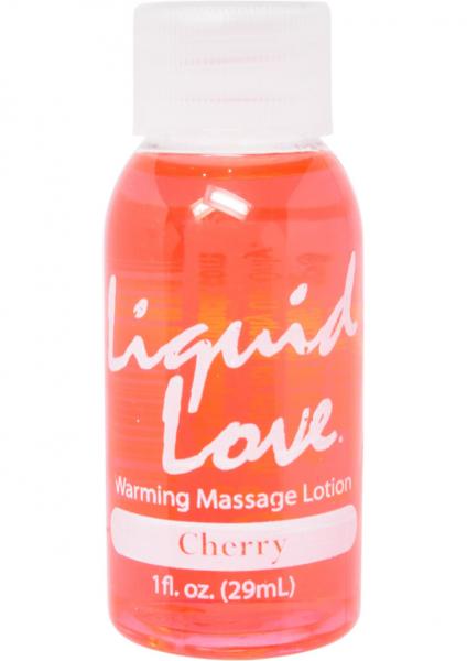 Liquid Love Warming Massage Lotion Cherry 1 oz