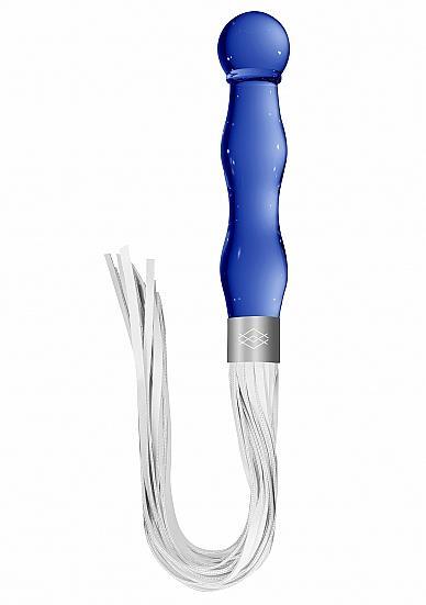 Chrystalino Whipster Blue Glass Whip