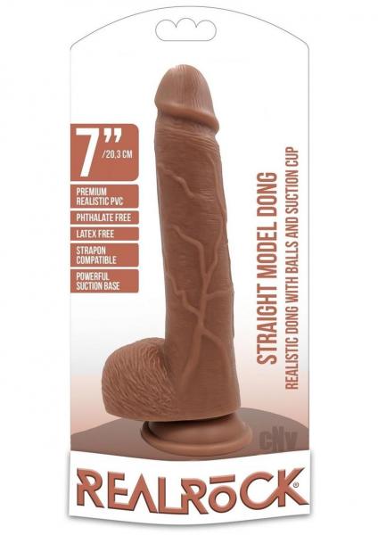 Realrock Straight W/balls 7 Tan
