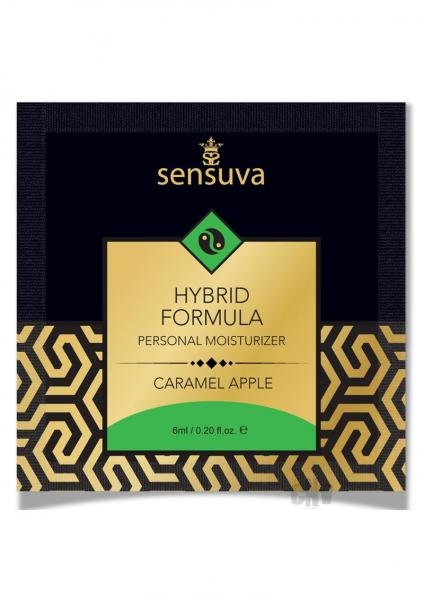 Sensuva Hybrid Moisturizer Single Use Packet Caramel Apple .20oz 12PCS