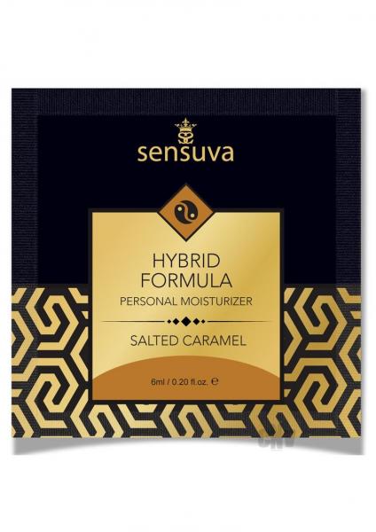 Sensuva Hybrid Personal Moisturizer Single Use Packet Salted Caramel .20oz 12PCS