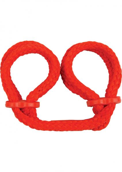 Japanese Silk Love Rope Wrist Cuffs Red