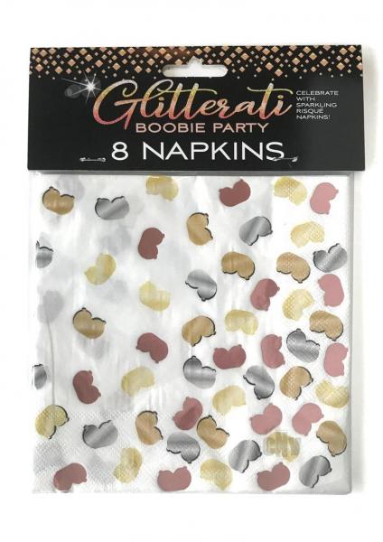 Glitterati Boobie Party Napkins 6pk