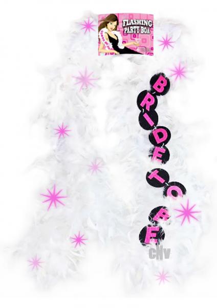 Flashing Bride To Be White Boa