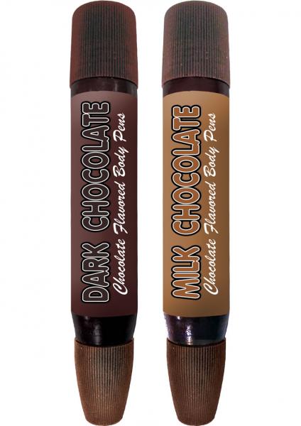 Play Pens Dark and Milk Chocolate Body Pens 2 Pack