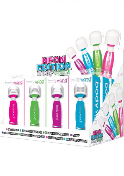 Bodywand Mini Massager Assorted Neon Colors 12 Counter Display