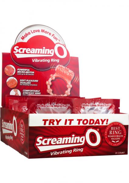 Screaming O Vibrating Ring Disposable 24 Per Display