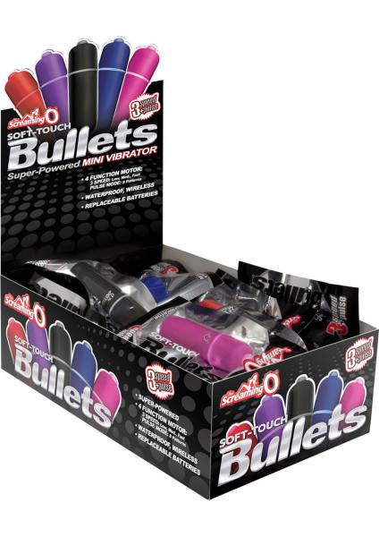 Screaming O Soft Touch Bullets 3+1 Speed 20 Display Assorted Colors