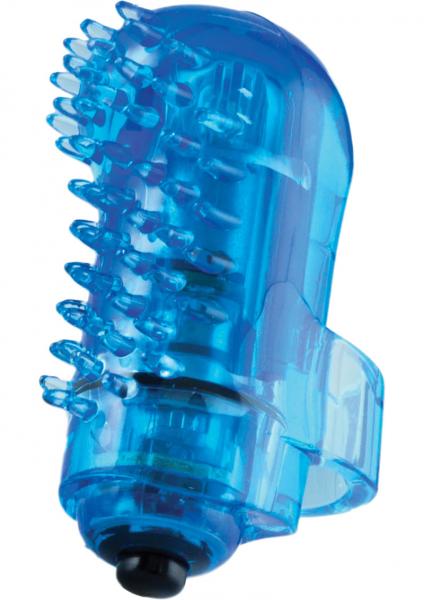 The Fing Os Fun Finger Vibe Silicone Waterproof 6 Per Display Tingly Only Blue