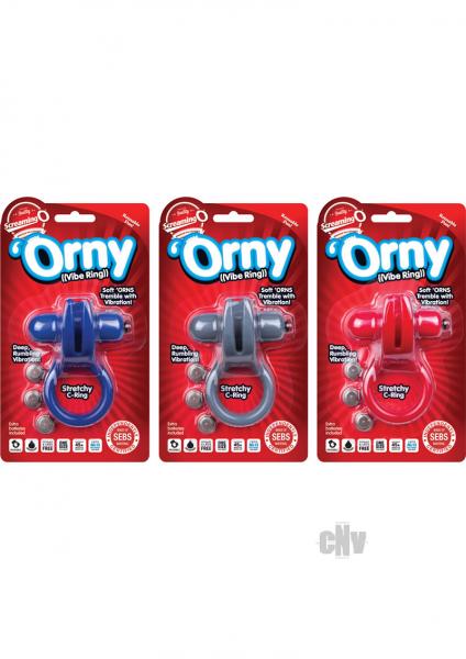Orny Vibrating Ring Assorted Colors 6 Box