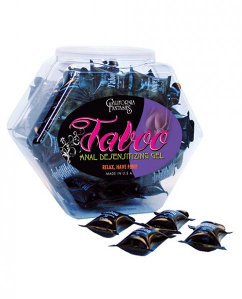 Taboo Anal Desensitizing Gel .33oz  72 Pillows Bowl