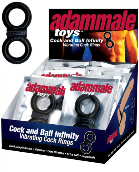 Adam Male Cock & Ball Infinity Cock Ring Display Of 24