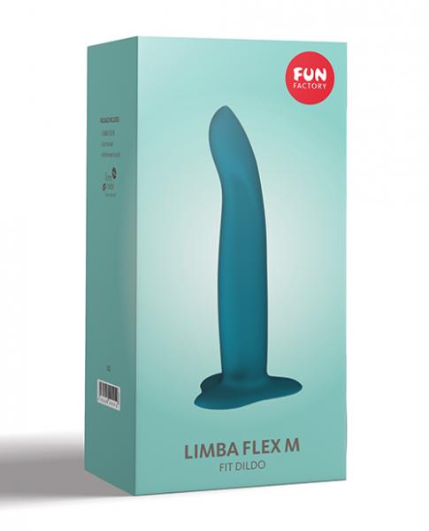 Fun Factory Limba Flex Dildo - Medium Deep Sea Blue