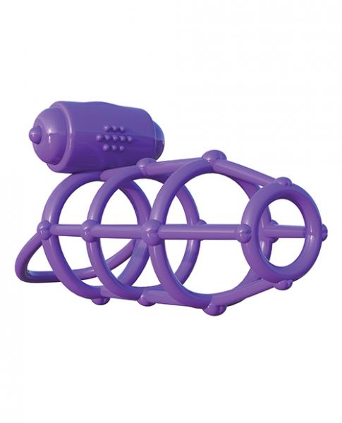 Fantasy C-Ringz Vibrating Climax Cage Purple