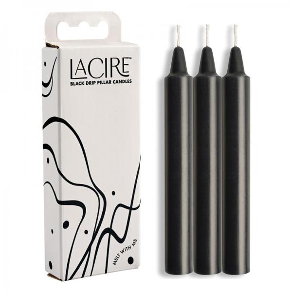 Lacire Drip Pillar Candles - Black