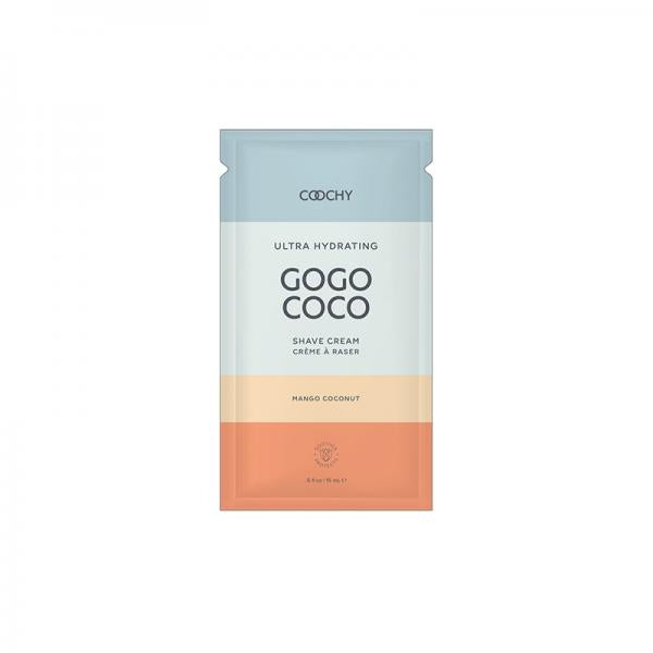 Coochy Ultra Hydrating Shave Cream Mango Coconut .35 Fl Oz./10 Ml Foil 24-piece Bulk Bag