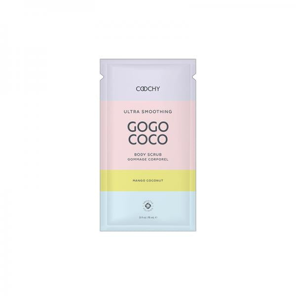 Coochy Ultra Smoothing Body Scrub Mango Coconut .35 Fl. Oz./10 Ml Foil 24-piece Bulk Bag
