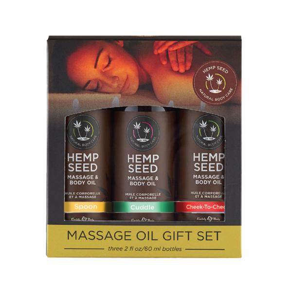 Earthly Body Decadent Delights Edible Massage In A Tube Holiday Massage Oil Trio Gift Set Includes 1