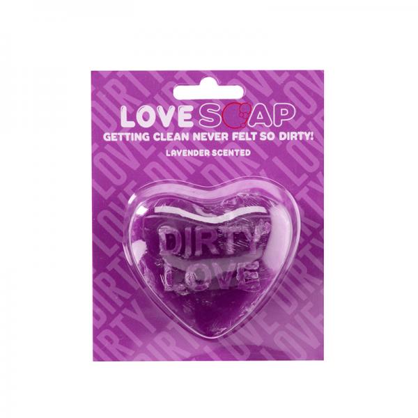S-line Heart Soap - Dirty Love - Lavender Scented