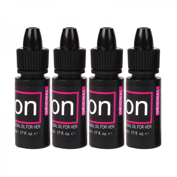 Sensuva Pack Of 4 On Original Arousal Oil 5 Ml Large Boxes Plus Vl8tdon Arousal Oil And Gel 8-piece