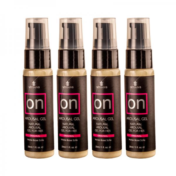 Sensuva Pack Of 4 On Original Arousal Gel 1 Oz. Bottle Plus Vl8tdon Arousal Oil And Gel 8-piece Test
