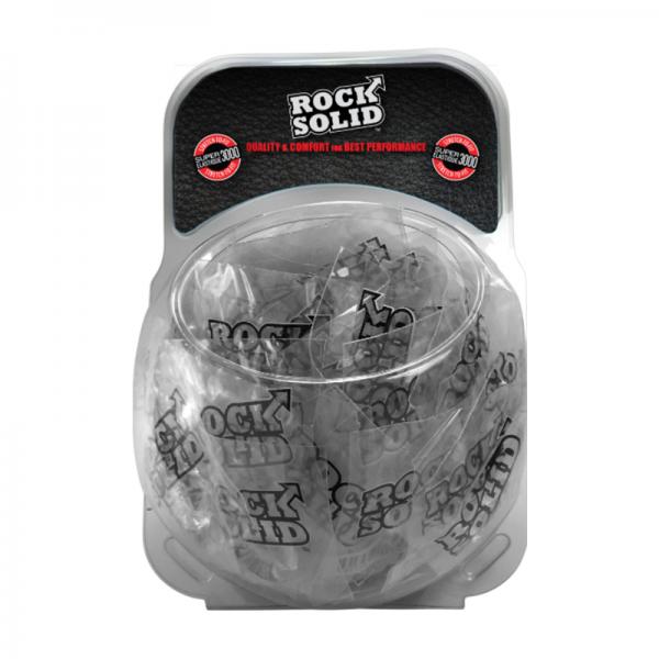 Rock Solid Donut C-ring Clambowl Of 100 Pieces Clear