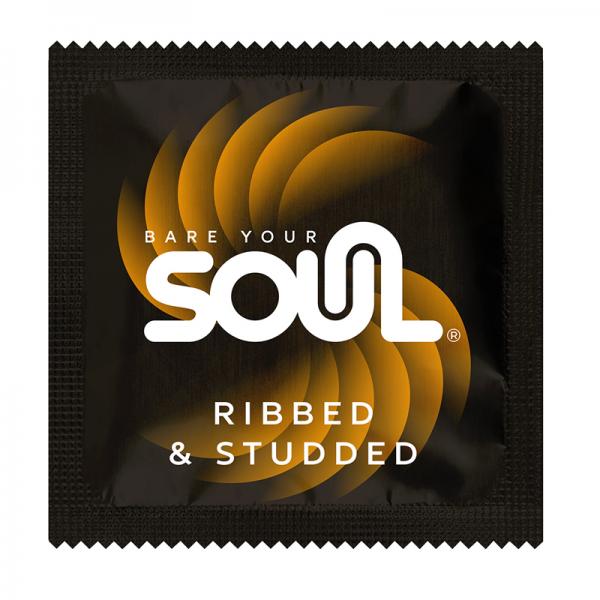 Soul Ribbed And Studded Latex Condom Case 1000-count